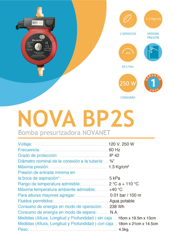 Bomba Presurizadora Bp2s Novanet